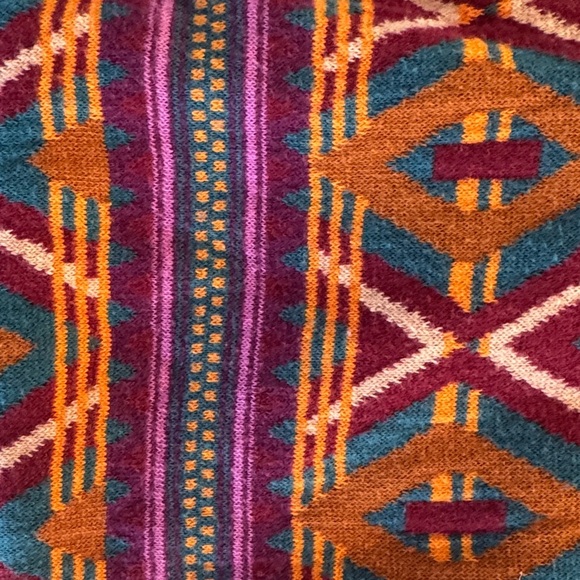 Matilda Jane 435 Fall Feels Teal Multi Geometric Infinity Scarf Size OS - Picture 6 of 13